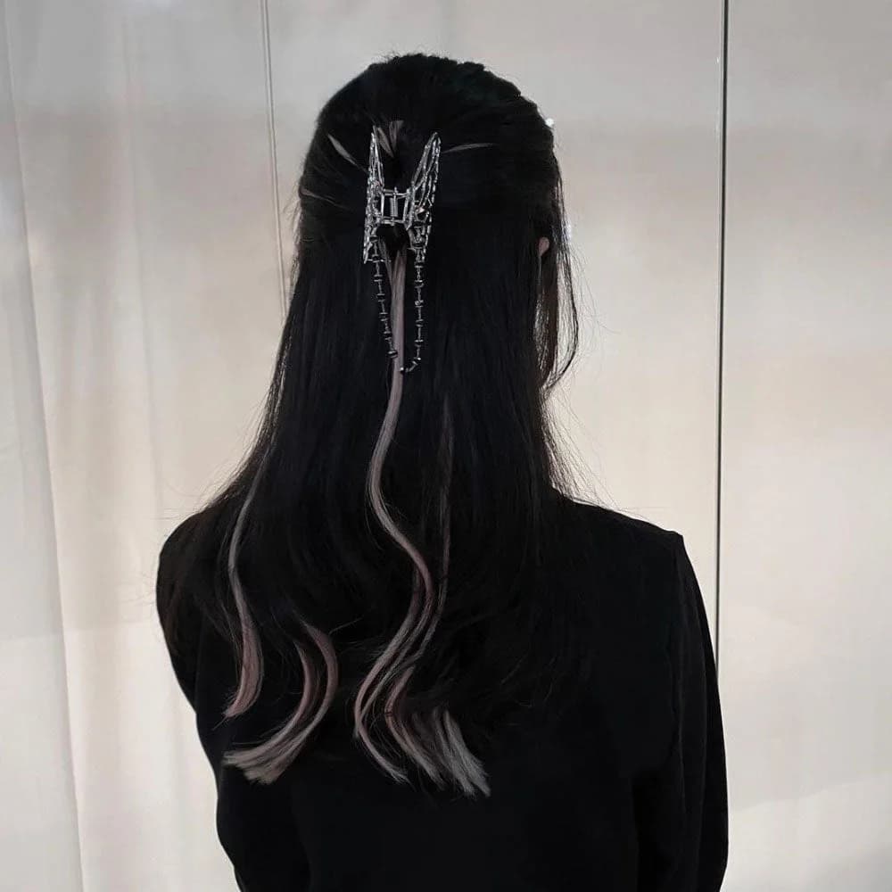 Buttefly Chain Hair Claw — view 2 Buttefly Chain Hair Claw — view 2