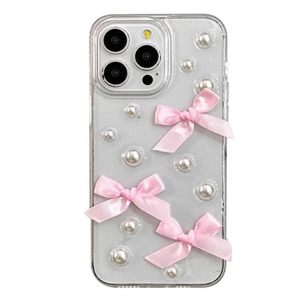 Bows Pearl iPhone Case — view 1 Bows Pearl iPhone Case — view 1