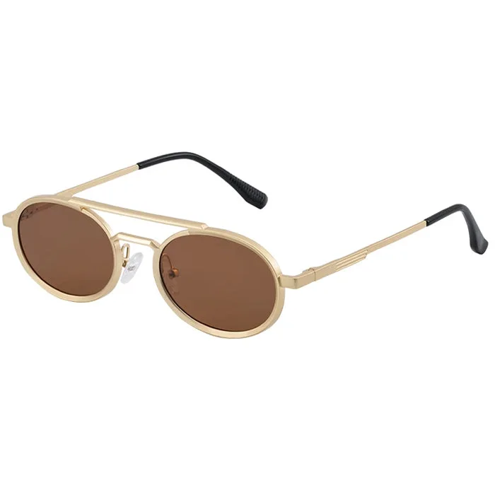 Retro Oval Frame Sunglasses — view 1 Retro Oval Frame Sunglasses — view 1