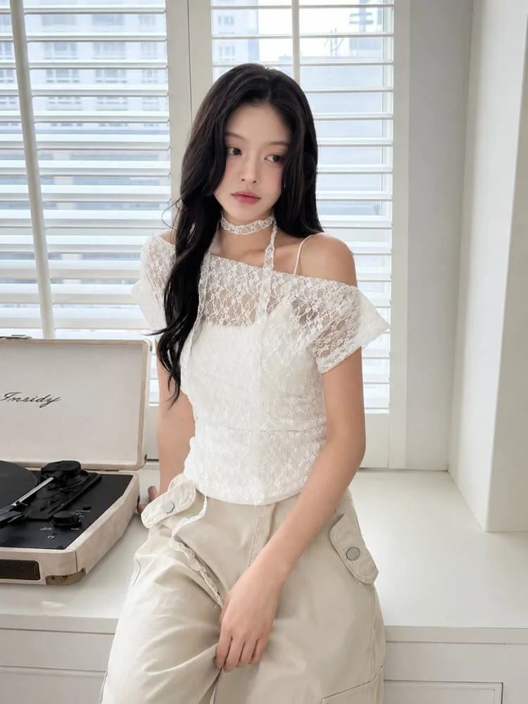 Coquette Lace Blouse — view 2 Coquette Lace Blouse — view 2