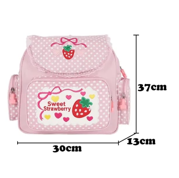 Strawberry Milk Backpack — view 2 Strawberry Milk Backpack — view 2