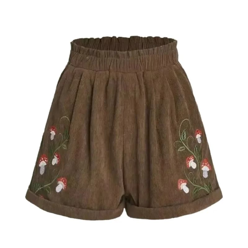 Cottagecore Mushroom Shorts — view 1 Cottagecore Mushroom Shorts — view 1