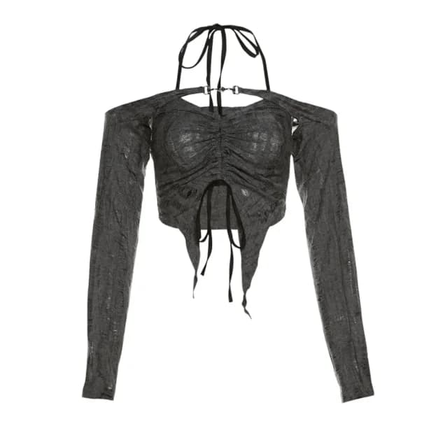 Two Pieces Grunge Fairycore Top — view 1 Two Pieces Grunge Fairycore Top — view 1