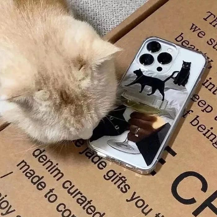 Black Cats iPhone Case — view 2 Black Cats iPhone Case — view 2