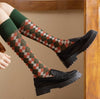 Dark Academia Plaid Socks