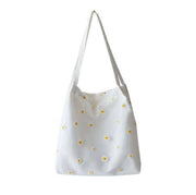 Daisy Embroidered Tote Bag