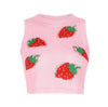 Strawberry Sleeveless Sweater