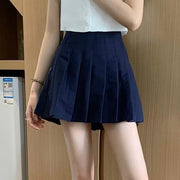 Casual Pleated Mini Skirt