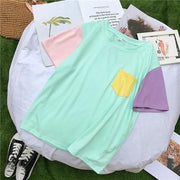 Color Block Pastel T-Shirt