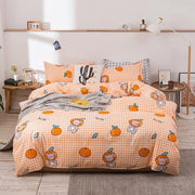Cute Orange Bed Set