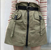 Green Cargo Skirt