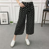 Patterned Wide Leg Pants