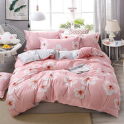 Pink Flowers Bed Set