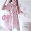 Strawberry Printed Chiffon Dress